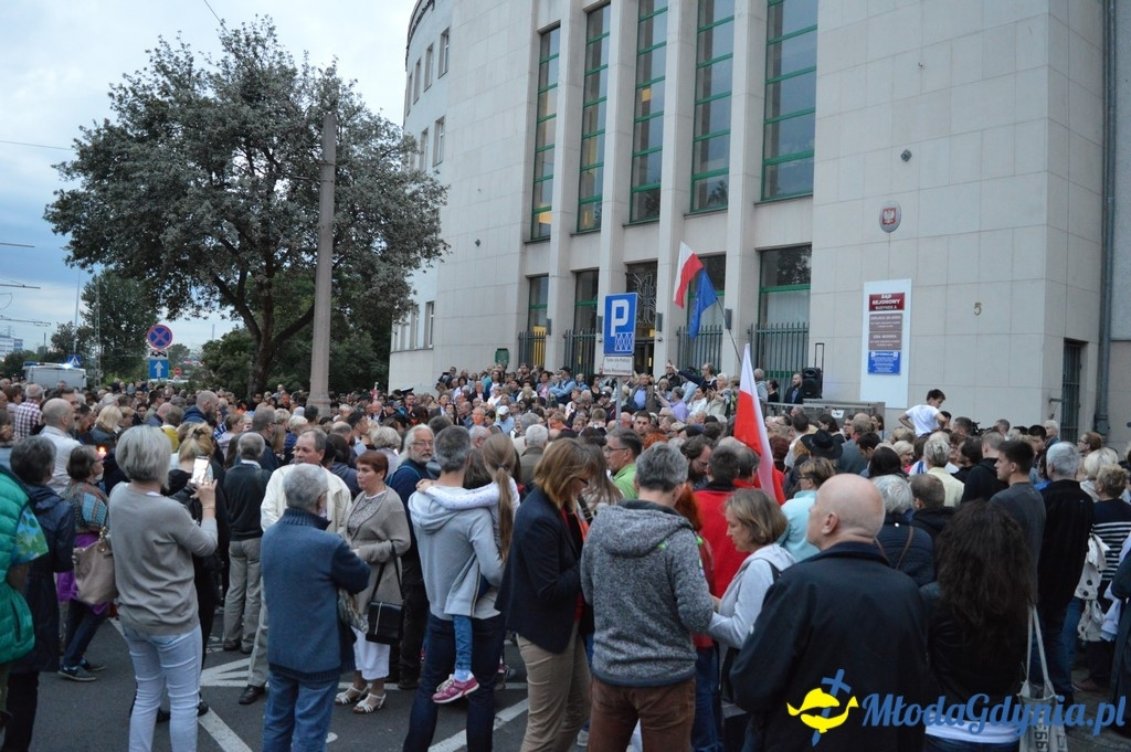 Protest przed Sądem Rejonowym w Gdyni
