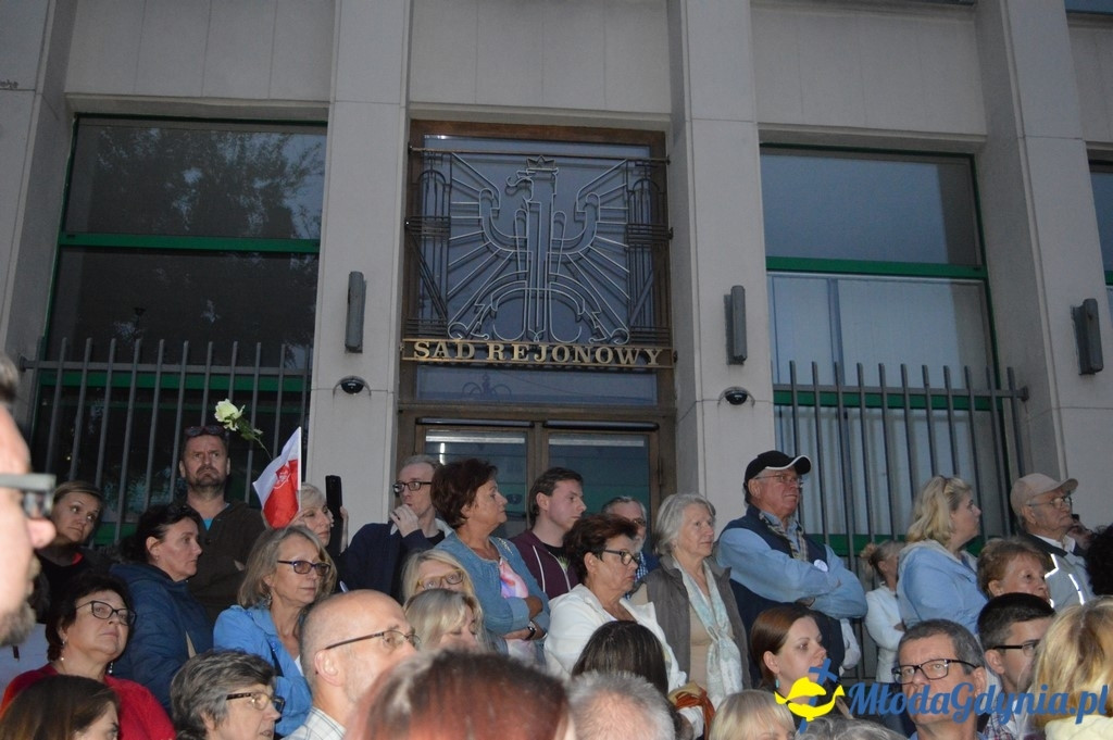 Protest przed Sądem Rejonowym w Gdyni