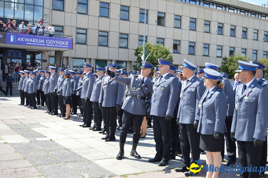 Uroczyste obchody Święta Policji województwa Pomorskiego w Gdyni.