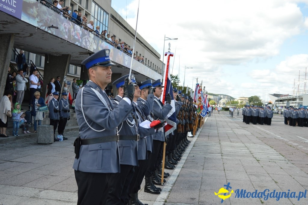 Uroczyste obchody Święta Policji województwa Pomorskiego w Gdyni.