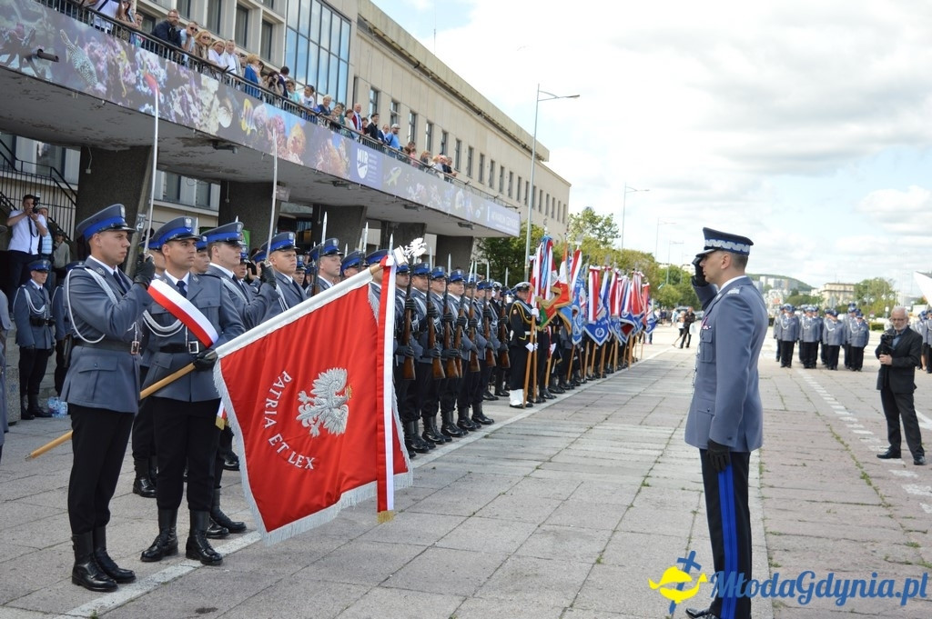 Uroczyste obchody Święta Policji województwa Pomorskiego w Gdyni.