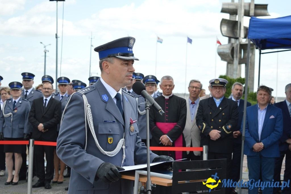 Uroczyste obchody Święta Policji województwa Pomorskiego w Gdyni.