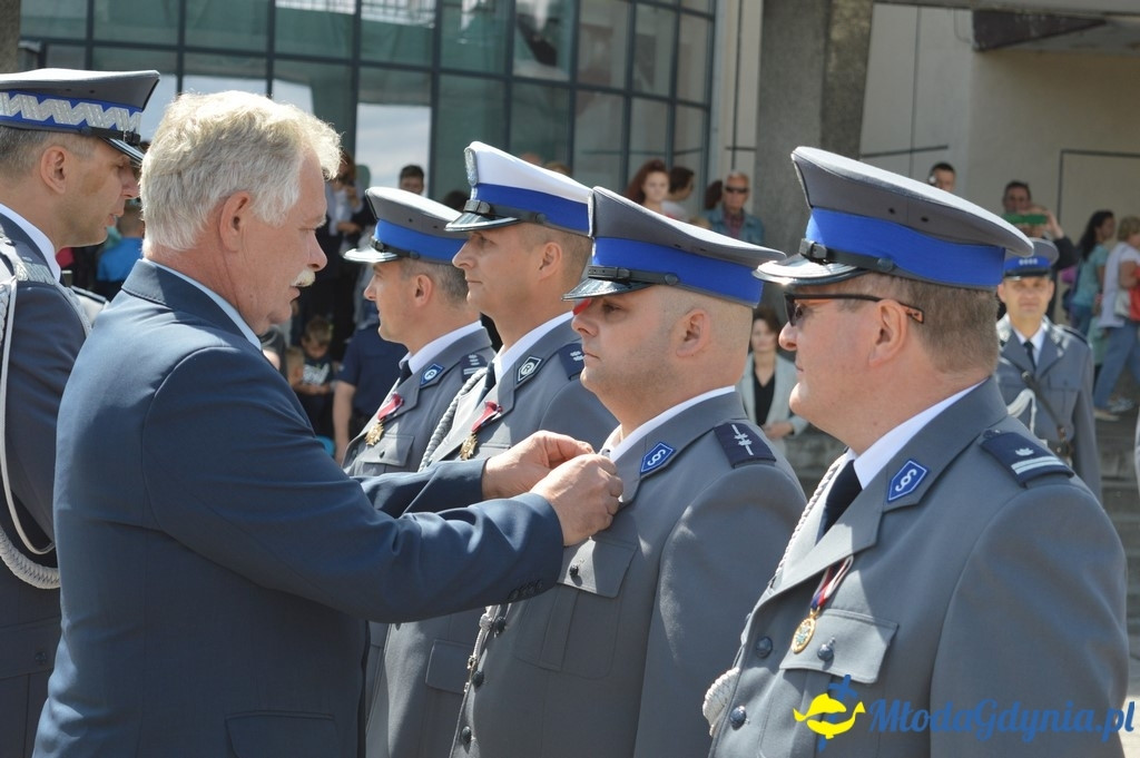 Uroczyste obchody Święta Policji województwa Pomorskiego w Gdyni.
