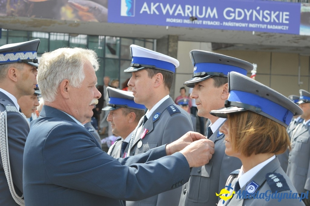 Uroczyste obchody Święta Policji województwa Pomorskiego w Gdyni.