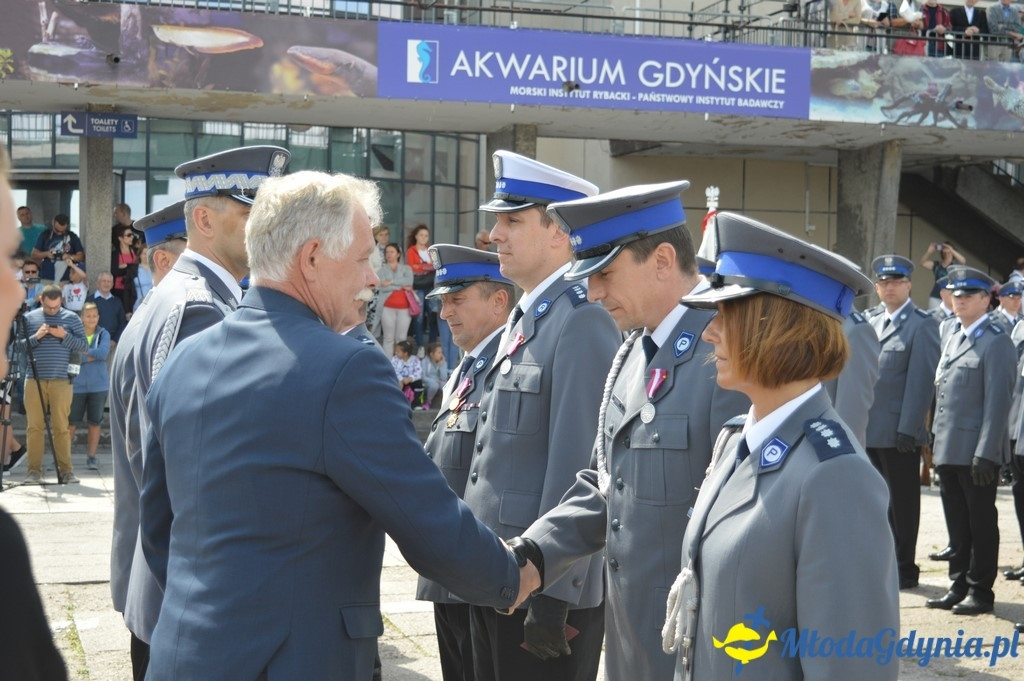 Uroczyste obchody Święta Policji województwa Pomorskiego w Gdyni.