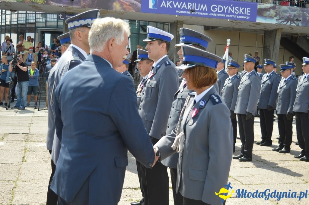 Uroczyste obchody Święta Policji województwa Pomorskiego w Gdyni.