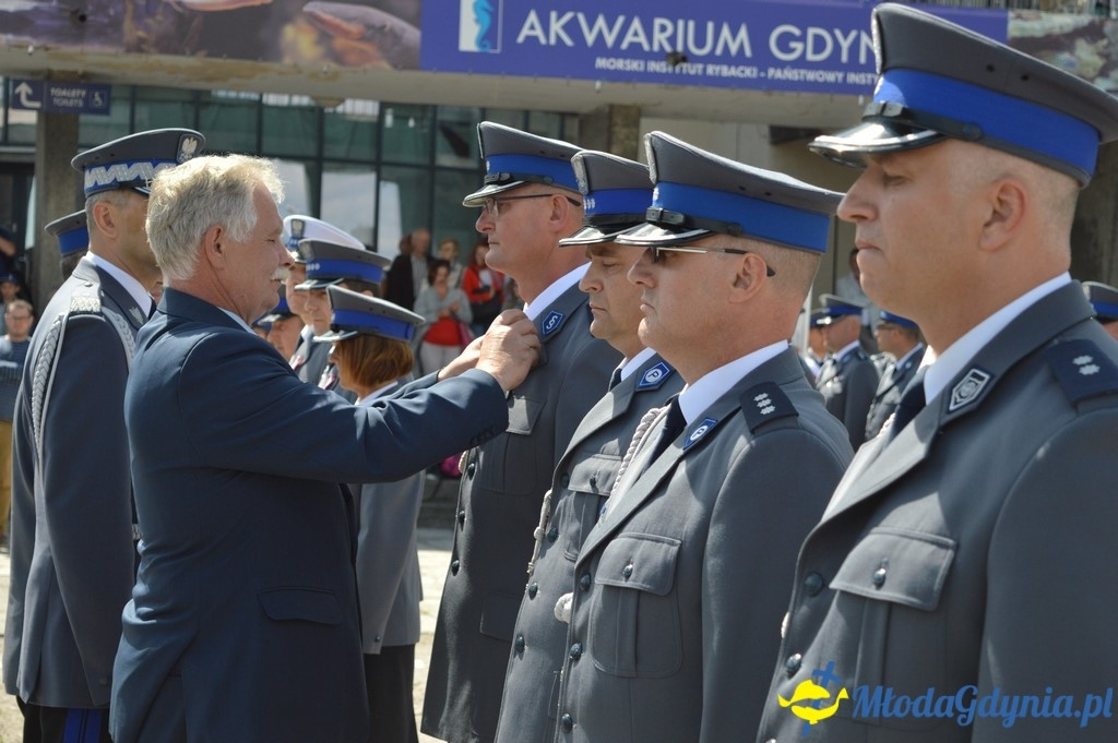 Uroczyste obchody Święta Policji województwa Pomorskiego w Gdyni.