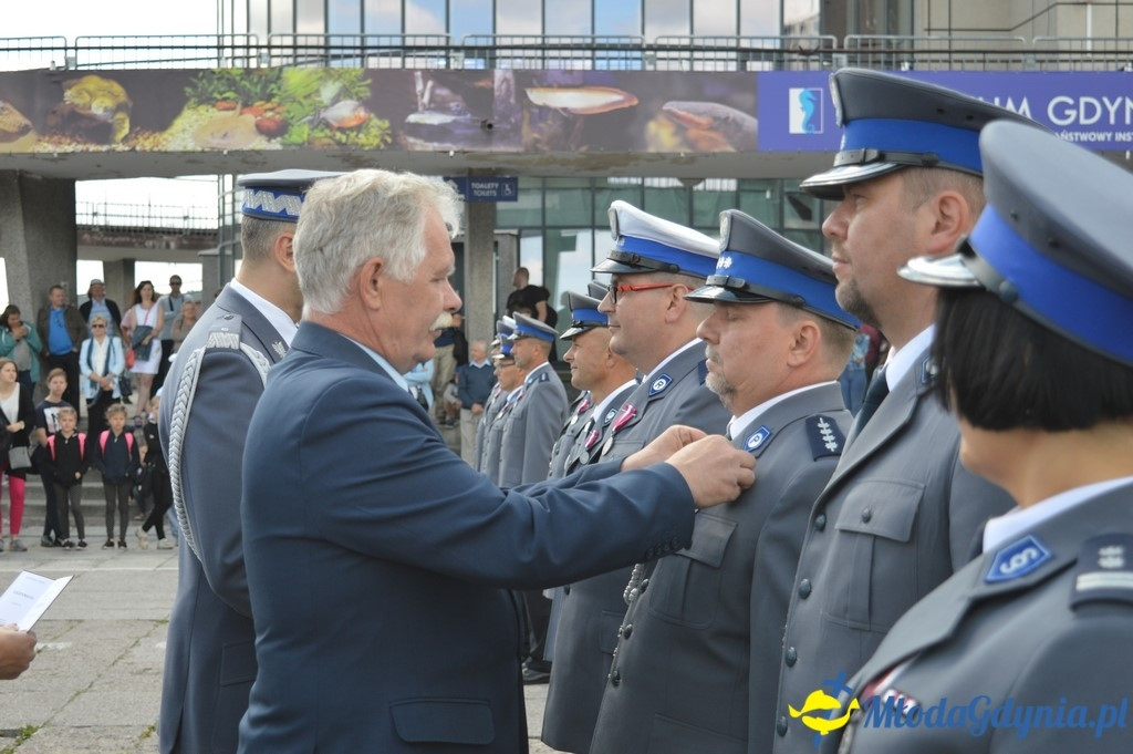Uroczyste obchody Święta Policji województwa Pomorskiego w Gdyni.