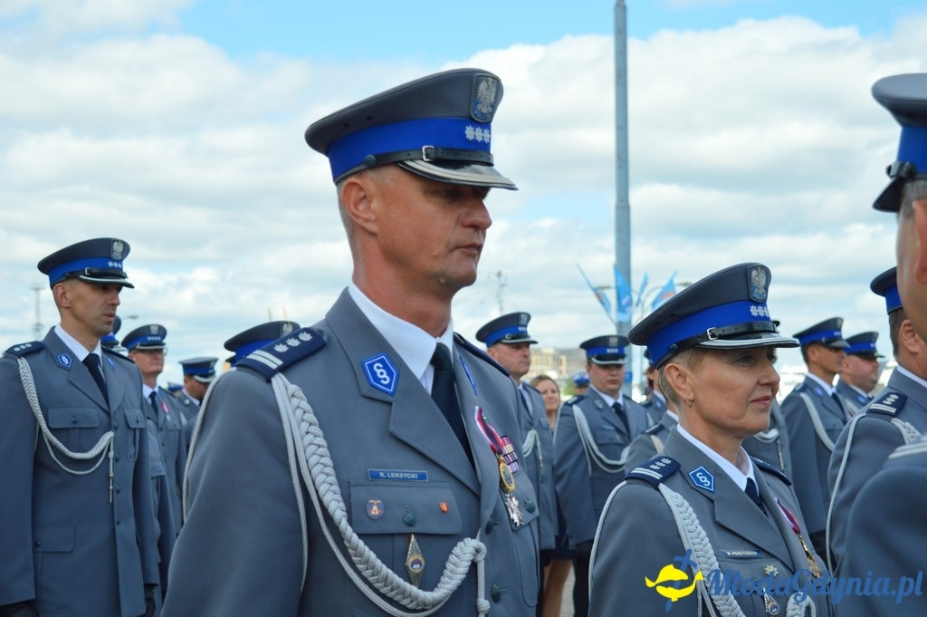 Uroczyste obchody Święta Policji województwa Pomorskiego w Gdyni.