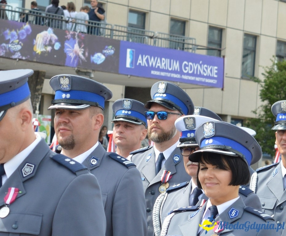 Uroczyste obchody Święta Policji województwa Pomorskiego w Gdyni.