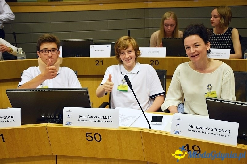 Uczniowie Gimnazjum nr 11 w Gdyni w Parlamencie Europejskim