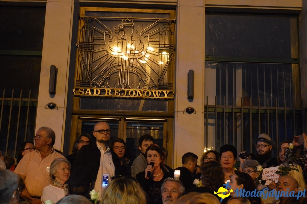 Czwartkowy protest pod Sądem Rejonowym w Gdyni