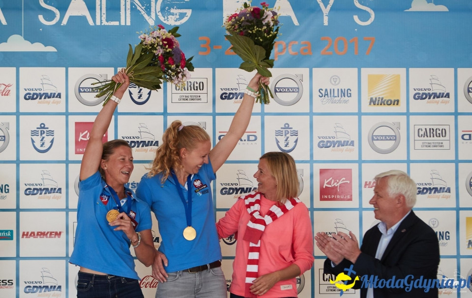 Powitanie Mistrzyń Świata w kl. 470 - 2017