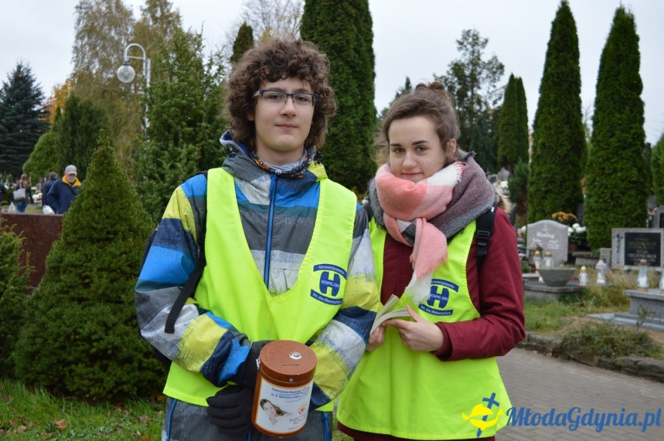 1 listopada 2017 - kwesta na rzecz Hospicjum : Cmentarz Marynarki Wojennej RP, Cmentarz Witomiński, Cmentarz komunalny