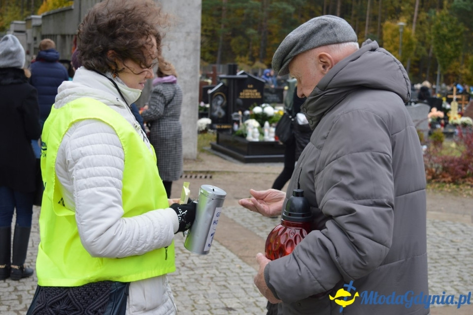 1 listopada 2017 - kwesta na rzecz Hospicjum : Cmentarz Marynarki Wojennej RP, Cmentarz Witomiński, Cmentarz komunalny