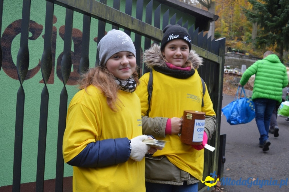 1 listopada 2017 - kwesta na rzecz Hospicjum : Cmentarz Marynarki Wojennej RP, Cmentarz Witomiński, Cmentarz komunalny