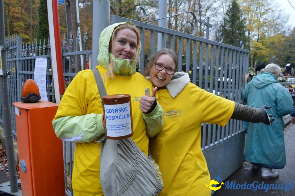 1 listopada 2017 - kwesta na rzecz Hospicjum : Cmentarz Marynarki Wojennej RP, Cmentarz Witomiński, Cmentarz komunalny