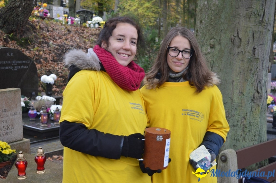 1 listopada 2017 - kwesta na rzecz Hospicjum : Cmentarz Marynarki Wojennej RP, Cmentarz Witomiński, Cmentarz komunalny