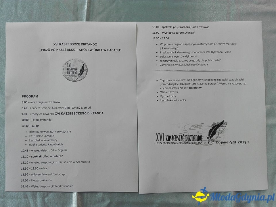 XVI KASZËBSCZÉ DIKTANDO