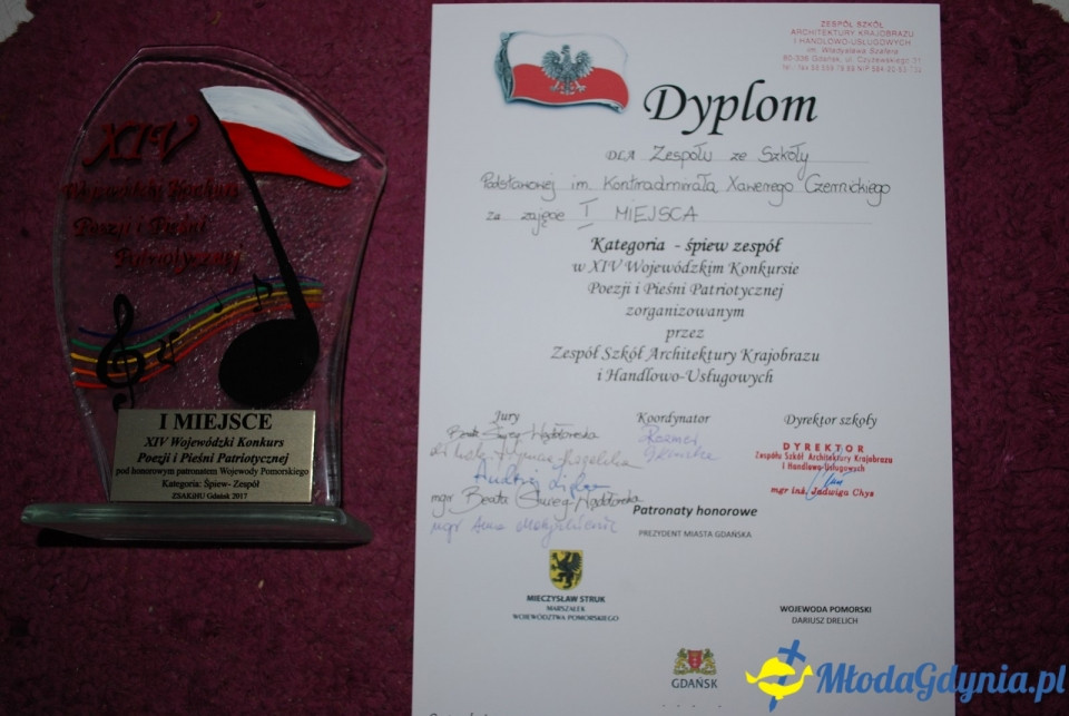 XIV Konkurs Pieśni Patriotycznych Gdańsk 09.11.2017
