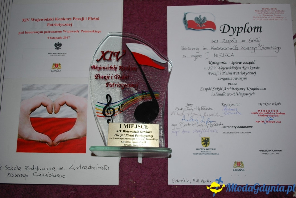 XIV Konkurs Pieśni Patriotycznych Gdańsk 09.11.2017