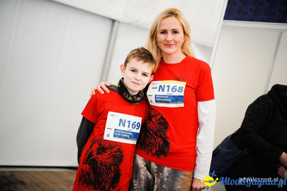 Marsz nordic walking - Bieg Niepodległości z PKO Bankiem Polskim 2017 (I)