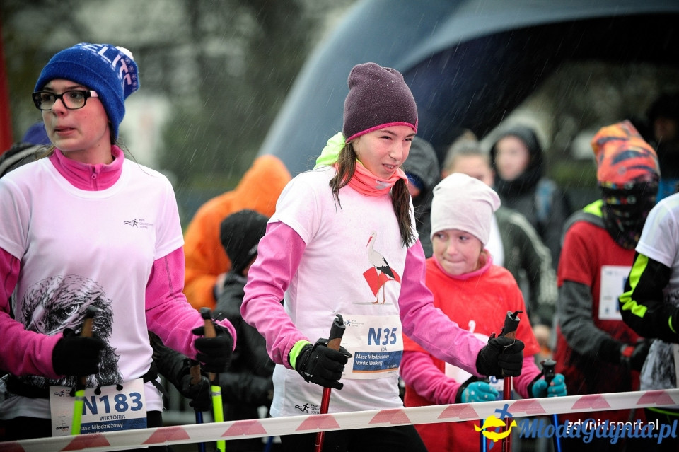 Marsz nordic walking - Bieg Niepodległości z PKO Bankiem Polskim 2017 (I)