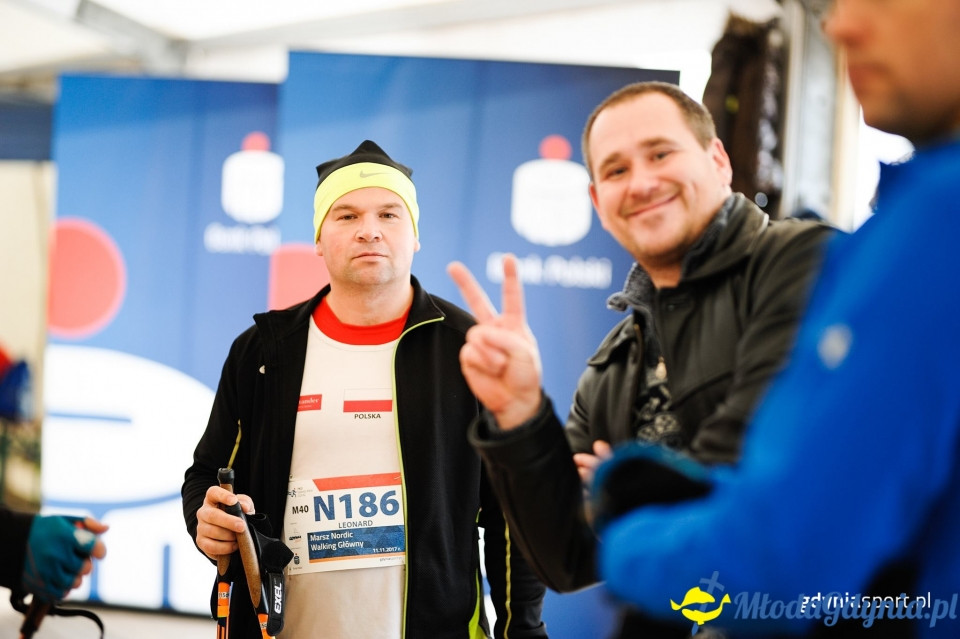 Marsz nordic walking - Bieg Niepodległości z PKO Bankiem Polskim 2017 (I)