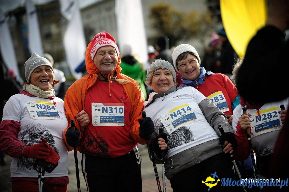 Marsz nordic walking - Bieg Niepodległości z PKO Bankiem Polskim 2017 (I)