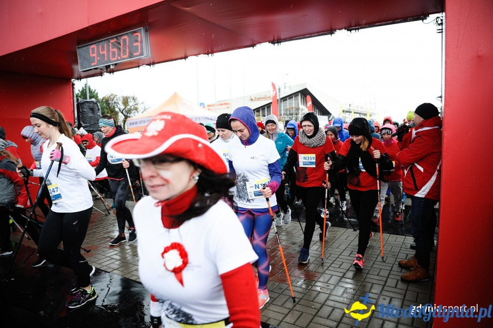 Marsz nordic walking - Bieg Niepodległości z PKO Bankiem Polskim 2017 (I)