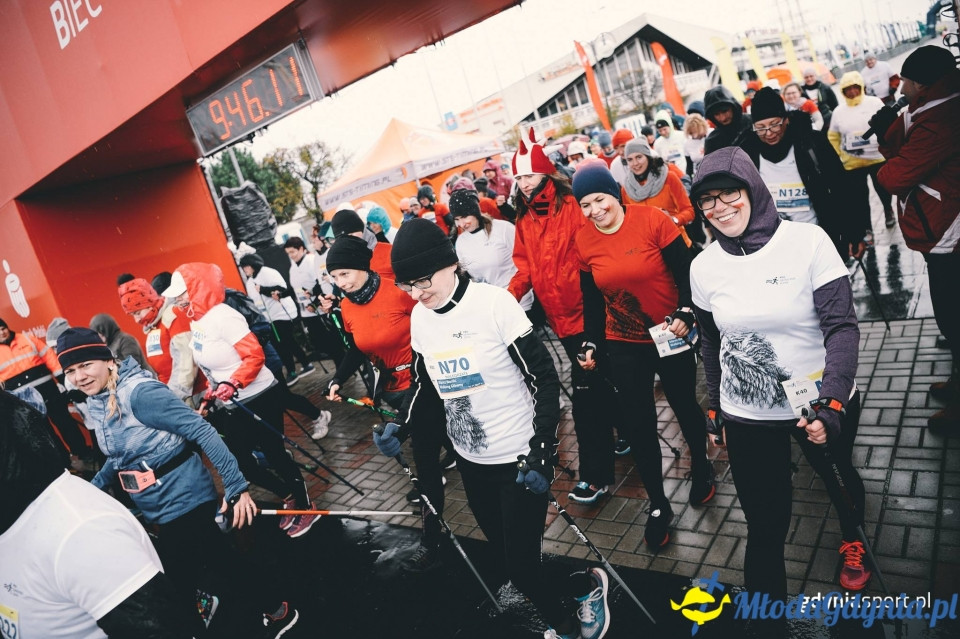 Marsz nordic walking - Bieg Niepodległości z PKO Bankiem Polskim 2017 (I)