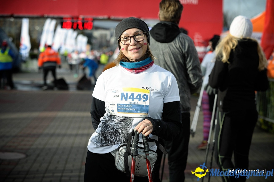 Marsz nordic walking - Bieg Niepodległości z PKO Bankiem Polskim 2017 (II)