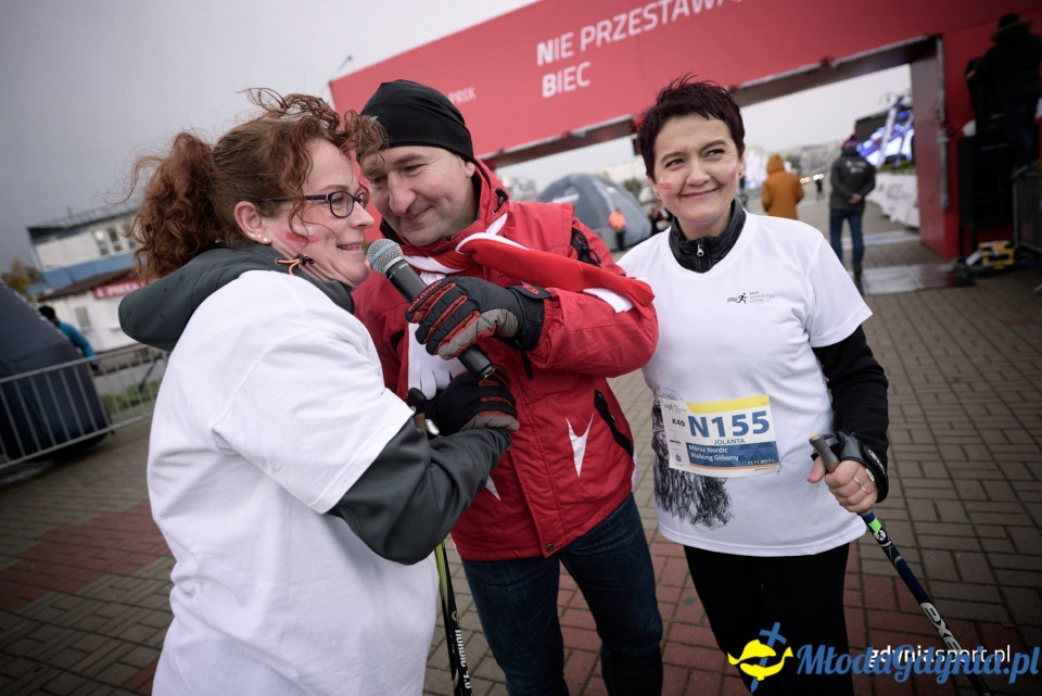 Marsz nordic walking - Bieg Niepodległości z PKO Bankiem Polskim 2017 (II)