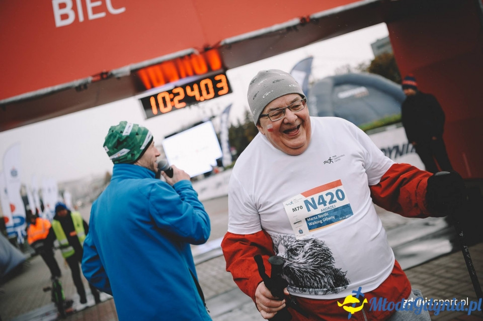Marsz nordic walking - Bieg Niepodległości z PKO Bankiem Polskim 2017 (II)
