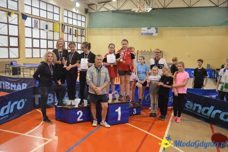 Szkolny Finał Mistrzostw Gdyni w Drużynowym Tenisie Stołowym 2017 - Potrójny sukces SP 28