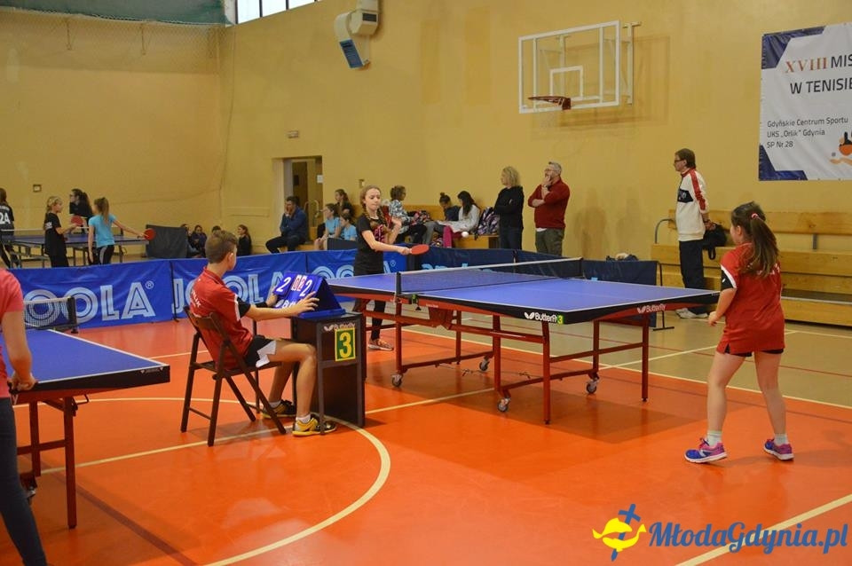 Szkolny Finał Mistrzostw Gdyni w Drużynowym Tenisie Stołowym 2017 - Potrójny sukces SP 28