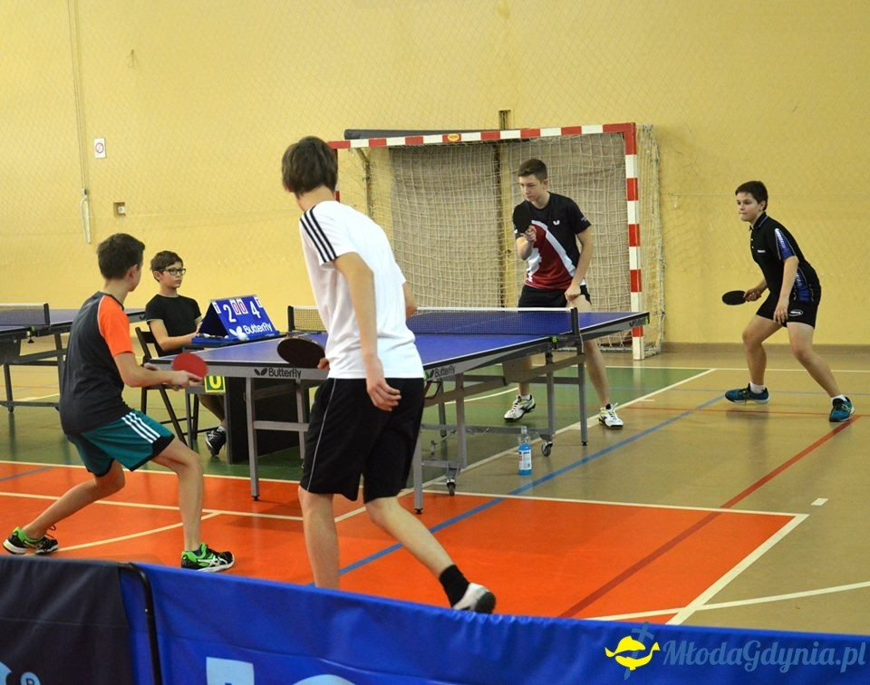 Szkolny Finał Mistrzostw Gdyni w Drużynowym Tenisie Stołowym 2017 - Potrójny sukces SP 28