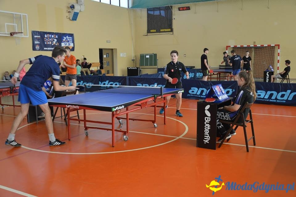 Rejonowe mistrzostwa Gdyni Szkół Podstawowych i Gimnazjalnych w Tenisie Stołowym 2017
