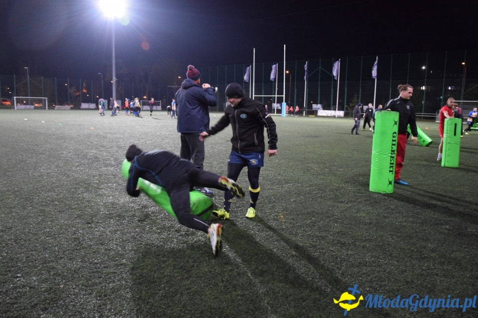 Trening z Arka Gdynia Rugby - Odważni Wygrywają 15.11.2017