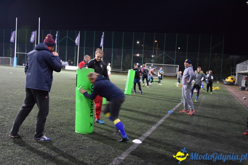 Trening z Arka Gdynia Rugby - Odważni Wygrywają 15.11.2017