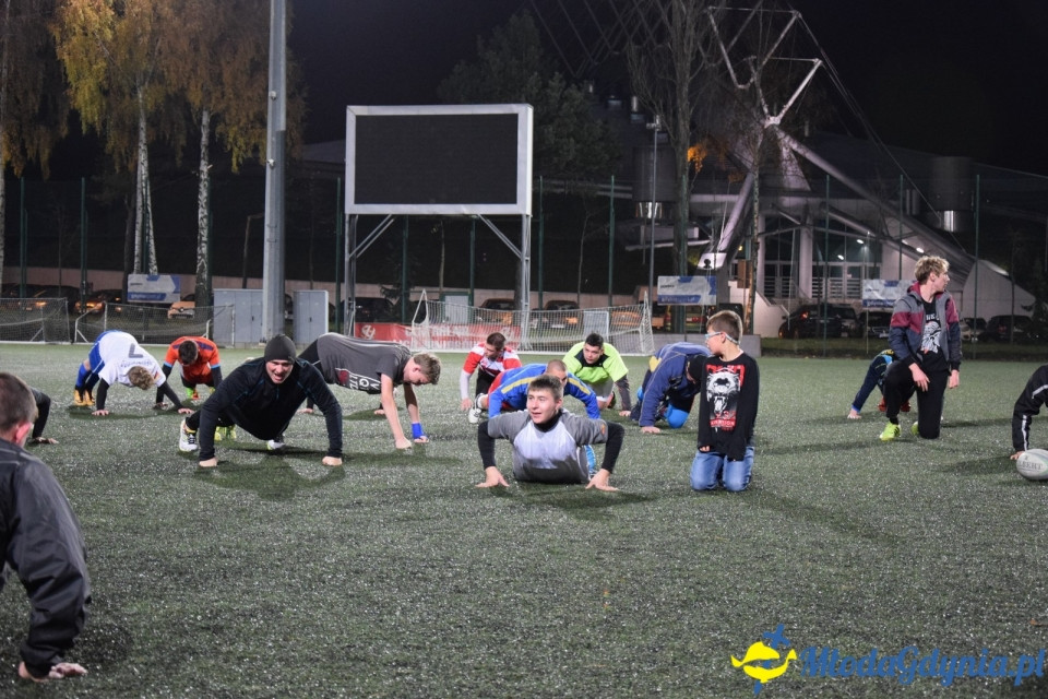 Trening z Arka Gdynia Rugby - Odważni Wygrywają 15.11.2017