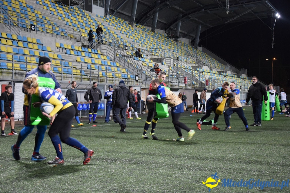 Trening z Arka Gdynia Rugby - Odważni Wygrywają 15.11.2017