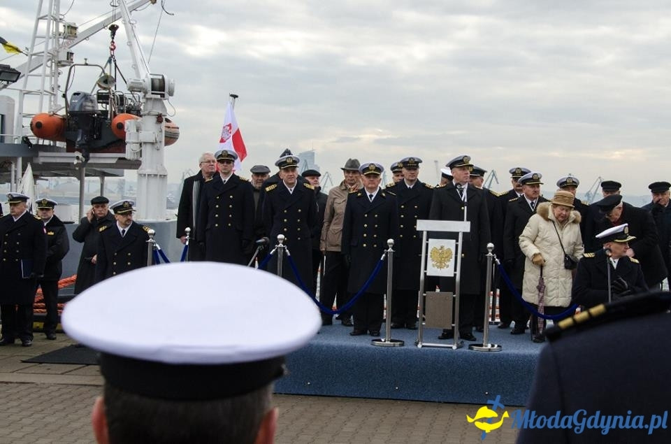 35. rocznica podniesienia bandery na okrętach Dywizjonu Zabezpieczenia Hydrograficznego