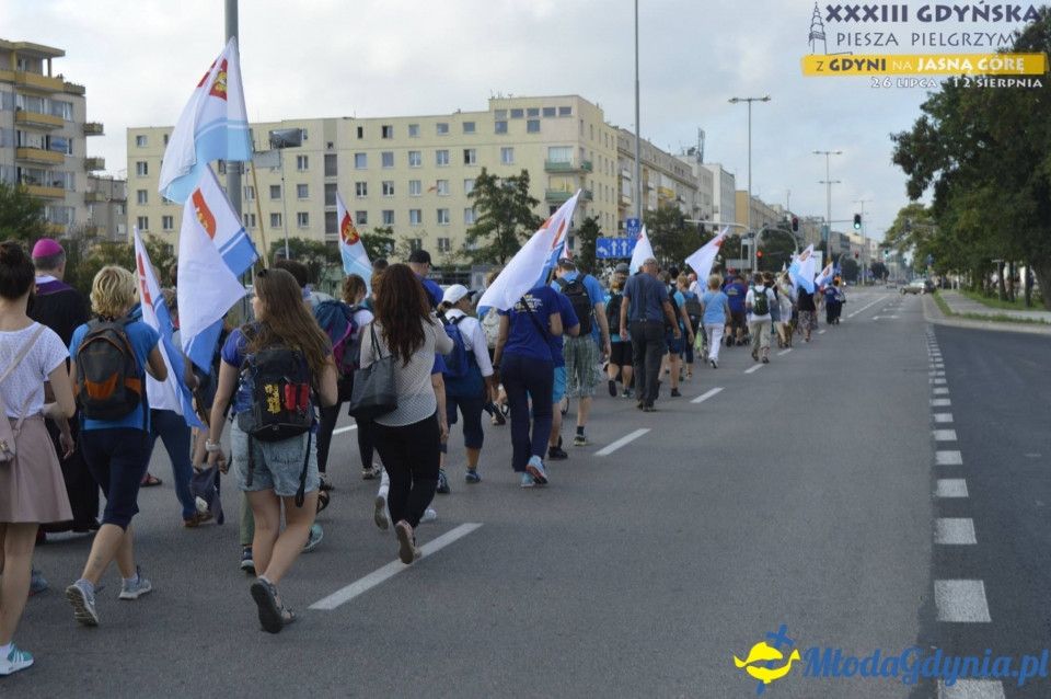 Gdyńska Piesza Pielgrzymka na Jasną Górę 2018 - dzień 1