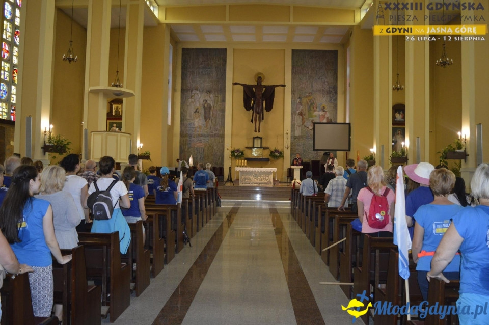 Gdyńska Piesza Pielgrzymka na Jasną Górę 2018 - dzień 1