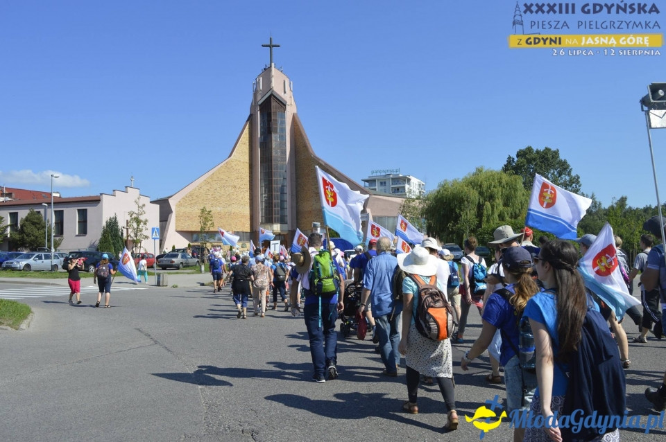 Gdyńska Piesza Pielgrzymka na Jasną Górę 2018 - dzień 1