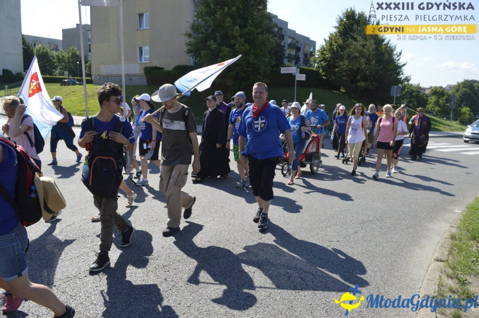 Gdyńska Piesza Pielgrzymka na Jasną Górę 2018 - dzień 1