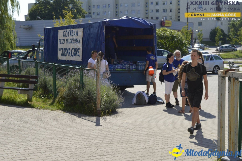 Gdyńska Piesza Pielgrzymka na Jasną Górę 2018 - dzień 1