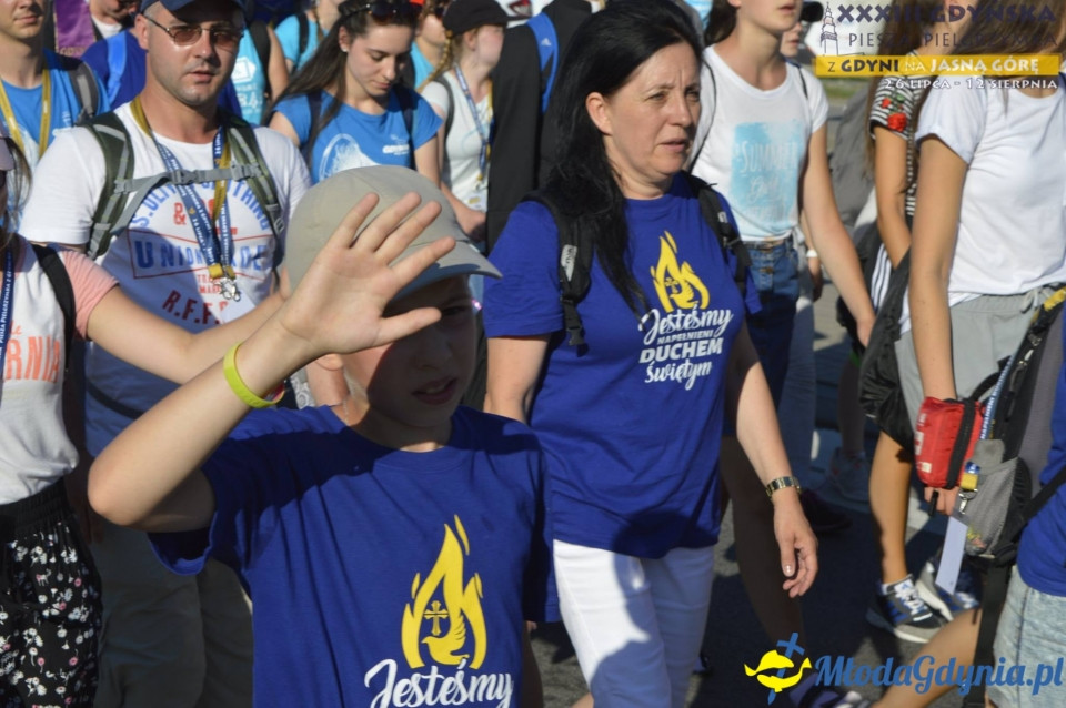 Gdyńska Piesza Pielgrzymka na Jasną Górę 2018 - dzień 1