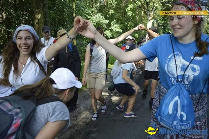 Gdyńska Piesza Pielgrzymka na Jasną Górę 2018 - wejście do Częstochowy